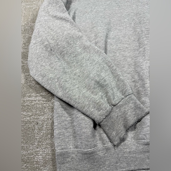 VTG 90s Nike White Tag Gray Crew Neck Sweatshirt Side Swoosh Check USA Size M - Picture 3 of 11